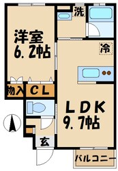 カーサエスポワールの物件間取画像